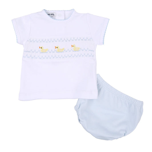 Just Ducky Classic Smocked Diaper Cover Set