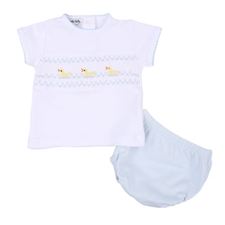 Just Ducky Classic Smocked Diaper Cover Set - FINAL SALE