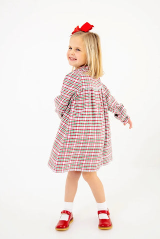 Long-sleeve Mary Baker Day Dress - Wicker Park Plaid