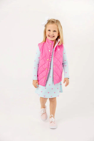 Long-sleeve Polly Play Dress - Heart Eyes