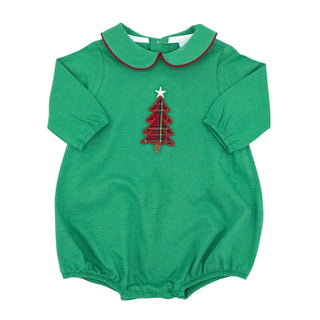 Boys Knit Bubble with Applique - Festive Trees