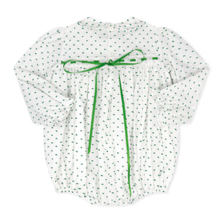Girls 1956 Ribbon Bubble (Swiss Dot) - Mistletoe Green