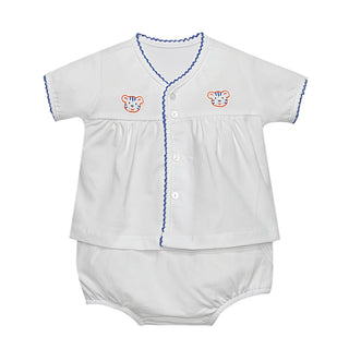 Knit Diaper Set with Team Embroidery - Auburn