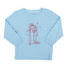Santa's Good List on Light Blue