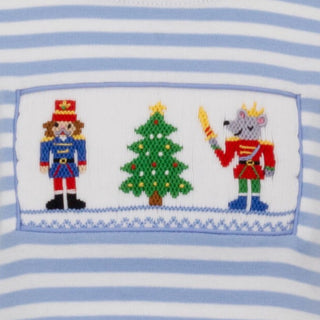 Boys Smocked Long Sleeve T-shirt - Nutcracker