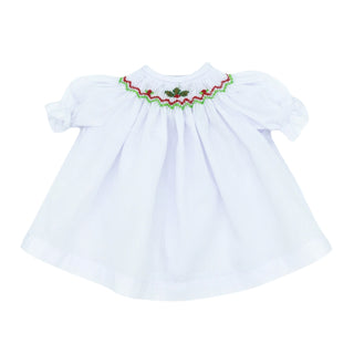 Doll Bishop Dress with Hand-smocking - Hollies