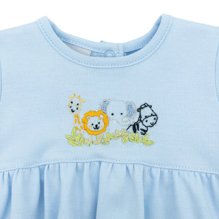 Boys Long-sleeve Bubble with Hand-embroidery - Zoo