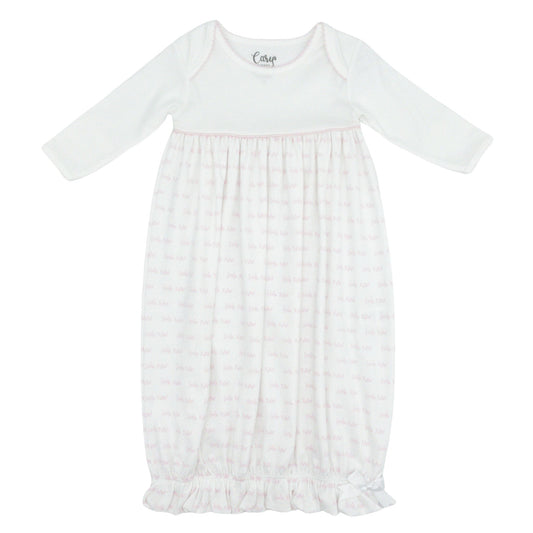 Pima Knit "Little Sister" Printed Gown