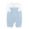 Airplanes on Light Blue Gingham