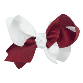 Collegiate Criss Crossed Grosgrain Hair Bow