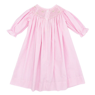 Gingham Smocked Daygown & Bonnet