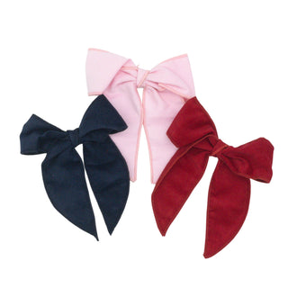 Corduroy Fabric Hair Bow