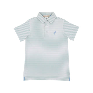 Prim & Proper Polo - Old Greenwich Green Stripe
