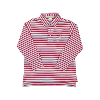 Long-sleeve Prim & Proper Polo - Sumner County Stripe