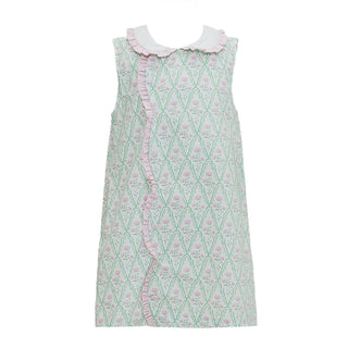 Claire Scallop Dress - Floral