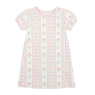 Pima Knit Play Dress - Pink Floral