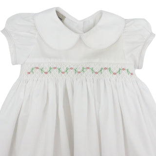 Girls Smocked Collared Daygown