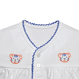 Knit Diaper Set with Team Embroidery - Auburn