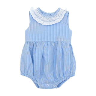 Kate Bubble with Hand-smocking - Blue Bonnet Belle