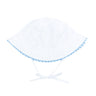 White with Blue