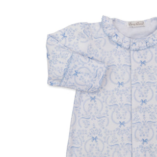 Printed Converter Gown - Blue Delicate Blooming Bows