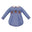 Reindeer Faces on Royal Blue