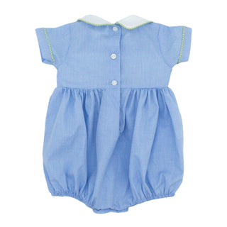 Noah Collared Bubble with Hand-smocking - Construction