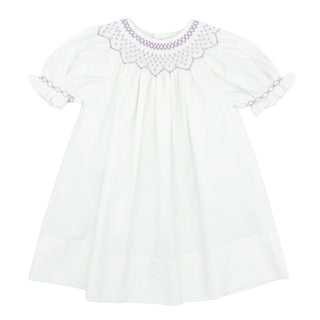 Bishop Dress with Pearl Smocking