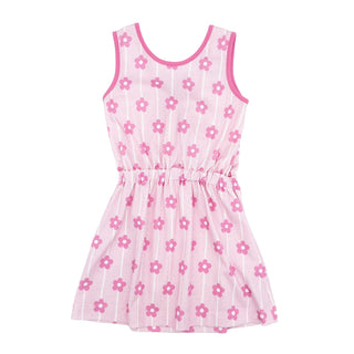 Kristin Pima Knit Knot Dress - Flower Power