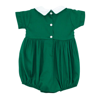 Noah Bubble with Hand-smocking - Classic Christmas Green