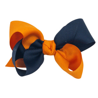 Collegiate Criss Crossed Grosgrain Hair Bow