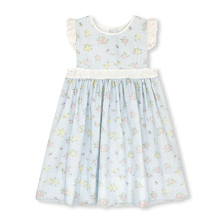 Pinafore Dress - Spring Time Blooms