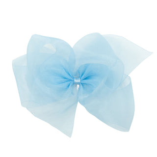 Organza Hair Bow - Blue