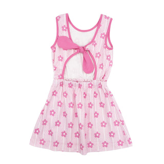 Kristin Pima Knit Knot Dress - Flower Power