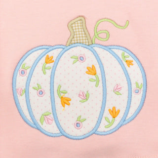 Floral Pumpkin Applique Design