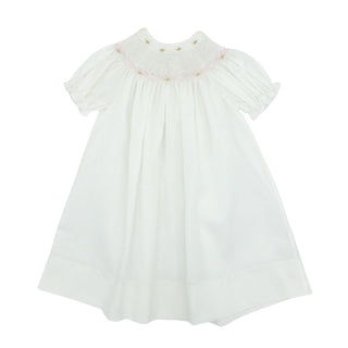 Girls Bishop Dress - Ivory