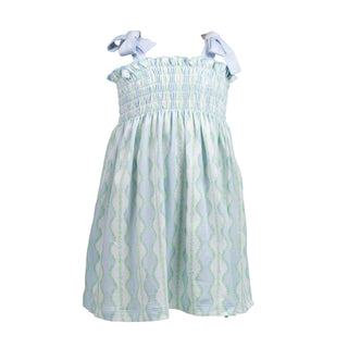*PRE-ORDER* Girls Pima Knit Sundress - Rosemary Print