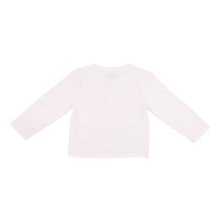 Girls Scallop-edge Cardigan Sweater - Pink