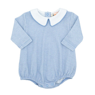 Boys Long-sleeve Bubble - Blue Windowpane