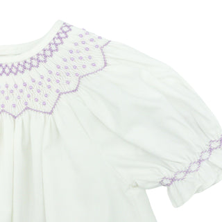 Bishop Dress with Pearl Smocking