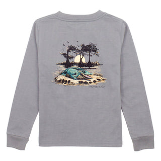 Long Sleeve Signature T-shirt- Bayou Gator