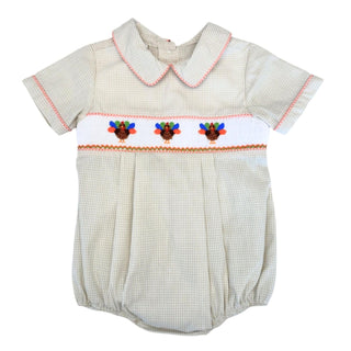 Boys Smocked Turkey Bubble