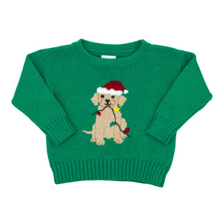 Boys Crewneck Sweater - Christmas Lab