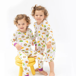 Mardi Gras Printed Loungewear Set