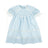 Blue Batiste with Ecru Ribbon