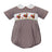 Turkeys on Brown Gingham