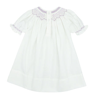 Bishop Dress with Pearl Smocking