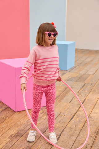 Striped Sweater - Pink