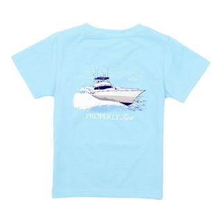 Boys Short Sleeve Signature T-shirt - Deep Sea