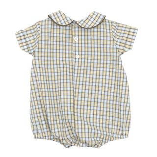 Boys Dressy Bubble - Pecan Plaid